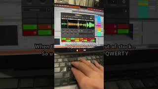 When the MPC sampler is on backorder… so u chop QWERTY #hiphop #soulsample #beatmaker