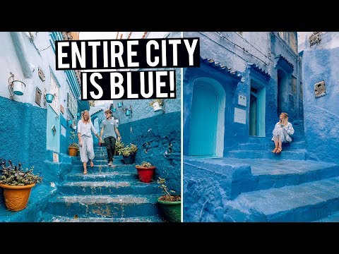This Entire Moroccan City is BLUE! Exploring Chefchaouen & Fes Medina
