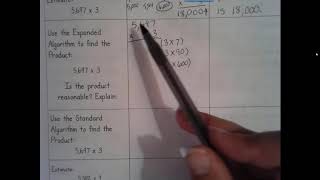 Practice 6: Multiplying by 1-Digit Using Expanded & Standard Algorithm 4.NBT.B.5 & 4.OA.A.3