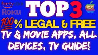 👉TOP 3 💯% LEGAL & FREE MOVIE & TV APPS, IOS, ROKU, FIRESTICK, CHROMECAST👈 screenshot 4