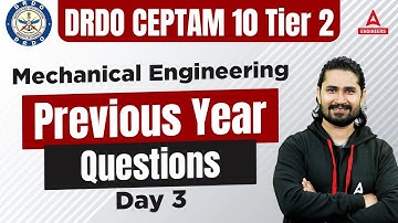 DRDO CEPTAM 10 Tier 2 | DRDO Mechanical Engineering | Previous Year Questions #3 | By Shivam Sir