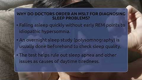 Why Do Doctors Order An MSLT For Diagnosing Sleep Problems? - Sleep Apnea Support Network