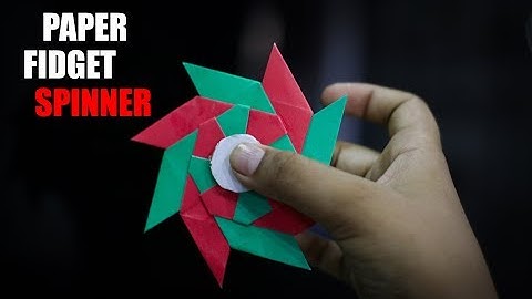 How to make paper fidget spinner without bearing-diy paper fidget spinner-creative paper craft