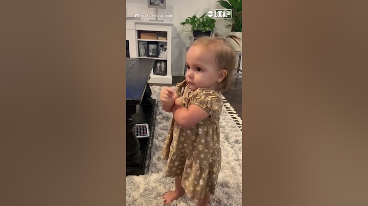Little girl has entire argument without saying a word