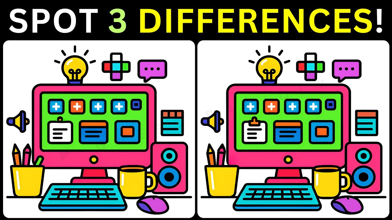 ⏱️Zoom In: Three Differences Are Waiting🧩【#243 Brain Game Challenge Spot 3 Differences】