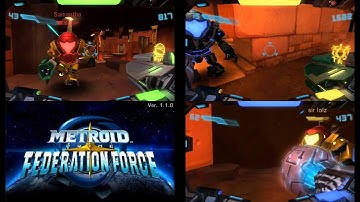 Metroid Prime: Federation Force (3DS) - 4-Player Splitscreen Co-op (M02: Hardball)