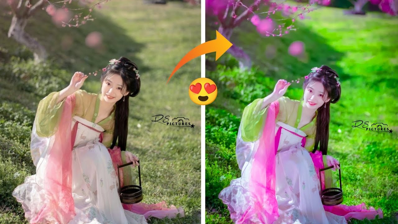 Dark Green 💚 Photo Editing Tutorial -RS Pitchers 777 - YouTube