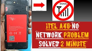 itel a46 model l5503 network problem,no services problem solved