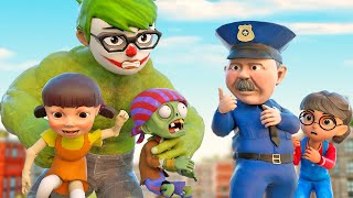 Zombie's Spaceship Spreads the Disease to Nick Hulk City - Scary Teacher 3D Hero Animation