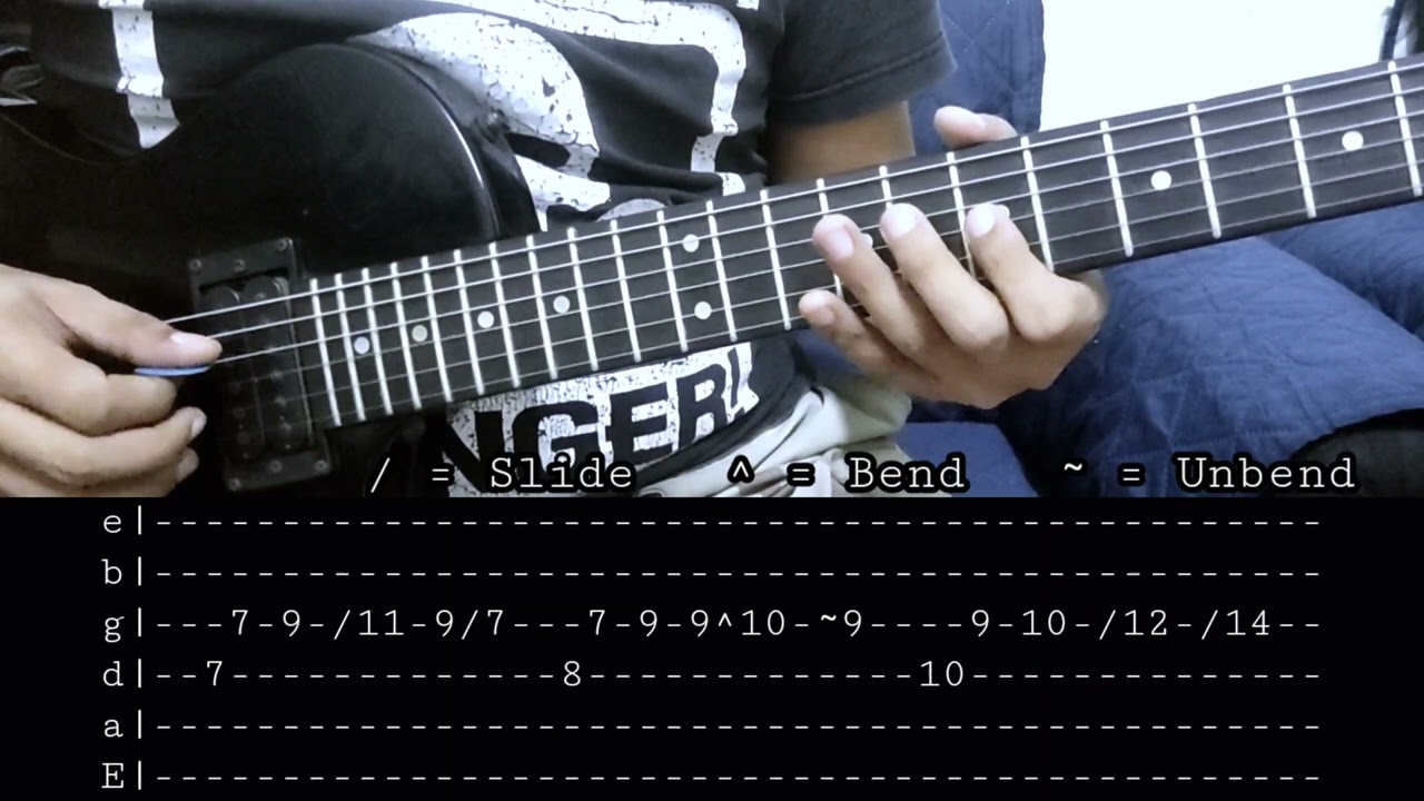 Sunkissed Lola - Pasilyo | Guitar solo tutorial | With TAB!