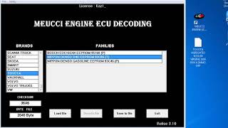 MEUCCI Engine ECU Decoding