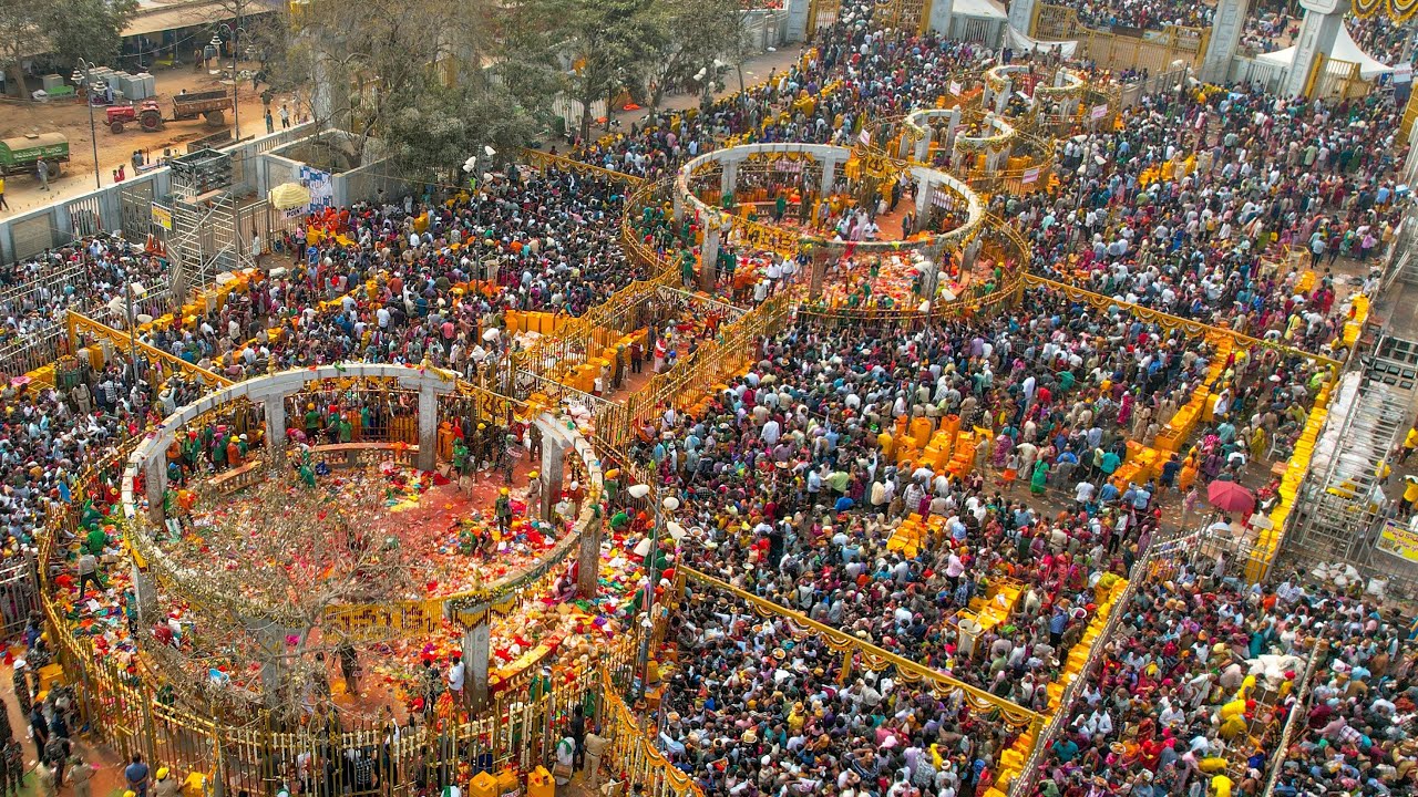 Medaram Jathara Drone Visuals | Full Rush in temple | Sammaka Jathara 