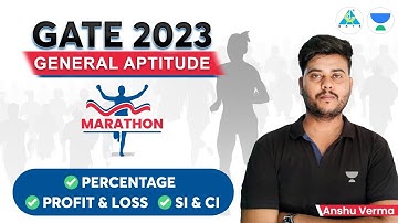 Marathon | General Aptitude | GATE 2023 | Anshu Sir  #gate2023 #unacademy