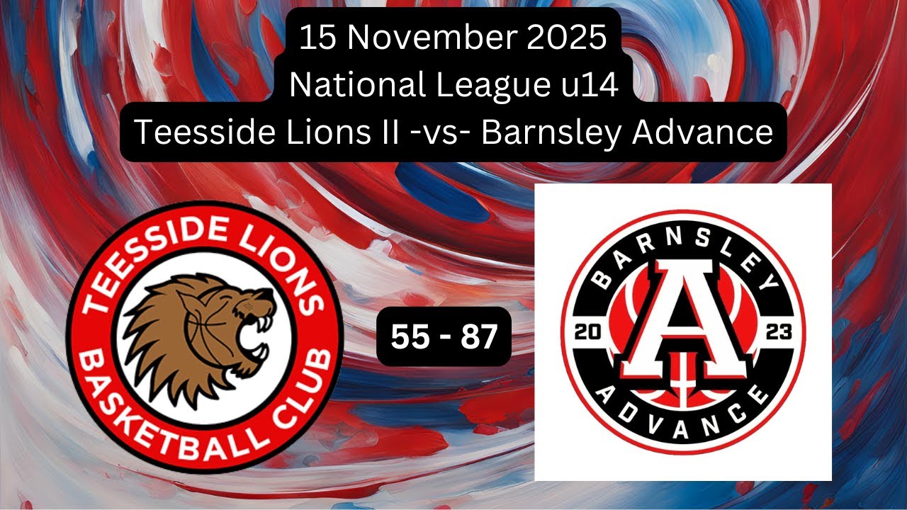 u14 NL | Teesside Lions II vs Barnsley Advance | 15 Nov 2025