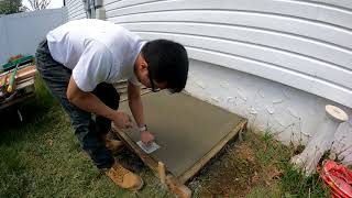 How to Make a DIY Concrete Pad for AC Condenser for $40!