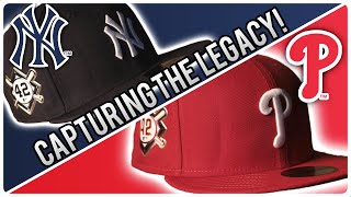 Jackie Robinson 42 Hats | 59Fifty 42 Baseball Hat | Jackie Robinson Side Patch Gray Bottom Fitted screenshot 3