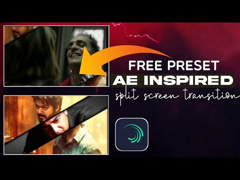 Split screen transition preset | Alight motion presets tamil | Alight motion transition presets