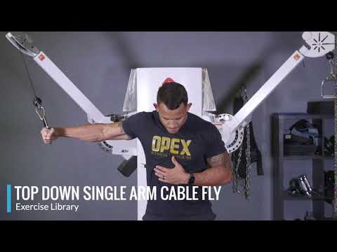 Top Down Single Arm Cable Fly - OPEX Exercise Library