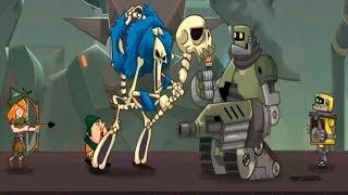 esqueleto vs robot - tower conquest - hack gameplay