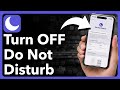 How To Turn Off Do Not Disturb On iPhone