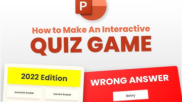 How to make an Interactive PowerPoint Quiz Game Template in 2022 (Free Download)