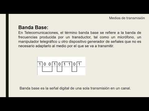 Vídeo: Diferencia Entre Transmisión De Banda Base Y Banda Ancha