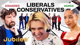 Liberals vs Conservatives | xQc Reacts