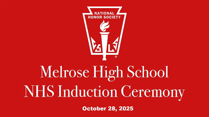 Melrose High School National Honor Society Induction Ceremony 2025