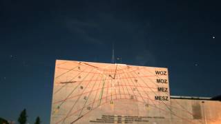 KEPLERUHR Time Lapse of 24h - Sun- + Moondial