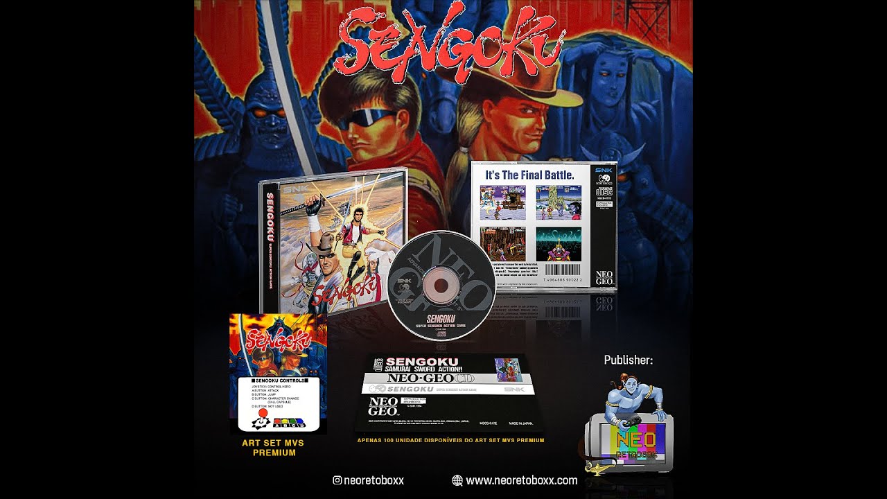 Unboxing SENGOKU NEOGEO CD Neoretrobox
