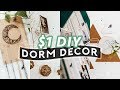 $1 DIY DORM ROOM DECOR (2018) ✏️ Super Easy + Aesthetic //  Lone Fox
