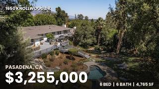 1650 Knollwood Dr, Pasadena | Theodore Pletsch Ranch Estate on 35,000+ SF Lot | $3,255,000