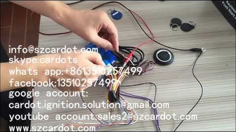 cardot rfid engine start stop system induction tag learning method introduction