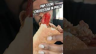 Yes Papi!! Papi Store Cheesesteak with Beef Bacon.#foodreview #philly #shorts