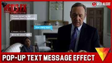 Pop-Up Text Message Hitfilm 4 Express Tutorial | Red