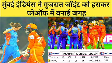 WPL 2024 Today Points Table | Mi vs Ggt After Match Points Table | Wpl 2024 Highlights