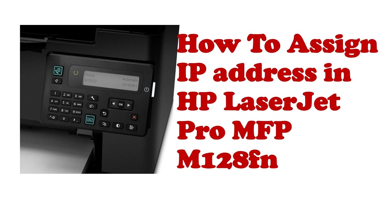 assign ip address to printer