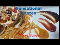 Chicken Tikka Pizza Burger | Chicken Pizza Burger | Tikka Pizza Burger | Food Street Style Chicken