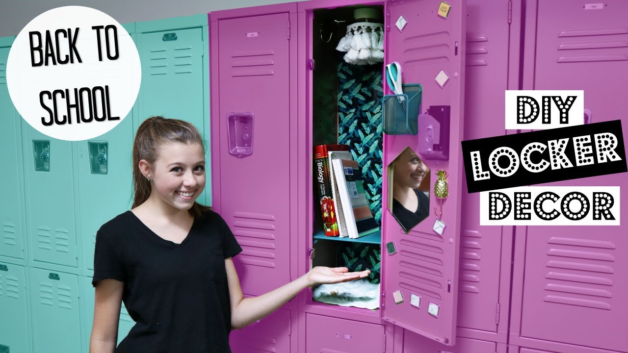 Back To School DIY Teen Locker Decor For High School! - YouTube