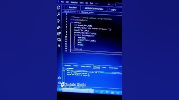 Fibonacci series #shortsfeed #coding #clanguage #aktu #pyq