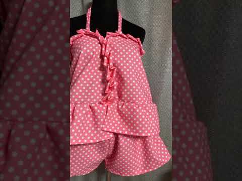 Pink Polka Dot Blouse&short