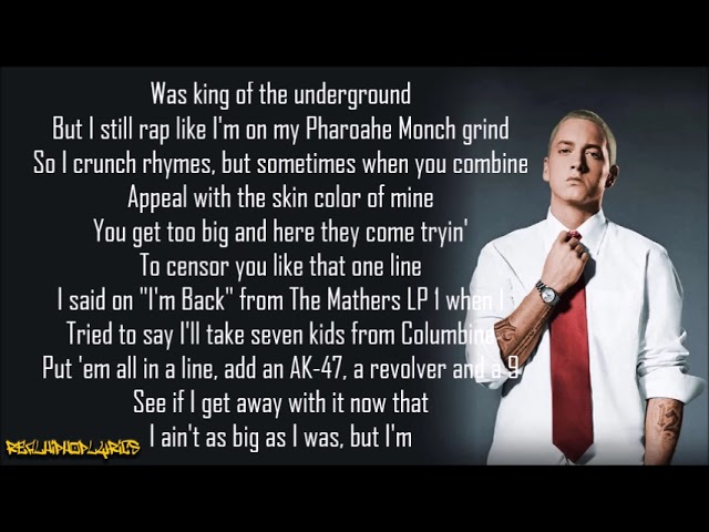 Eminem - Rap God (Lyrics) class=