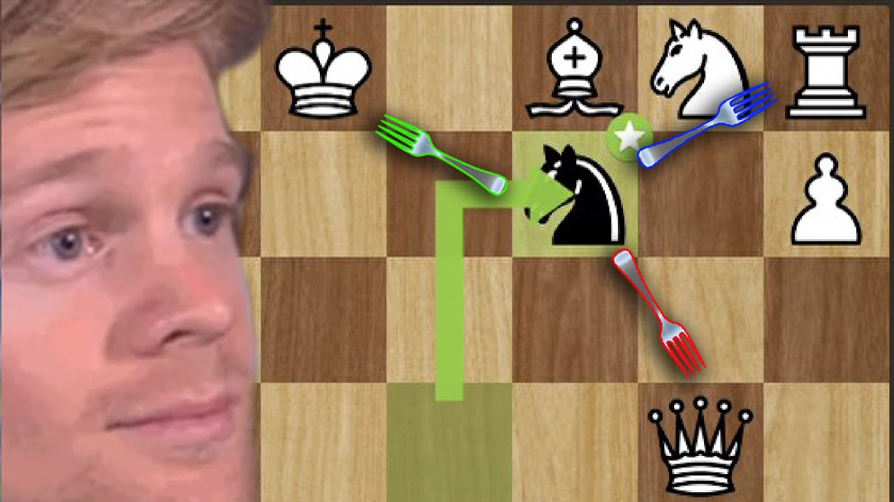 Triple Fork in Chess Funny Chess (The floor is lava) YouTube