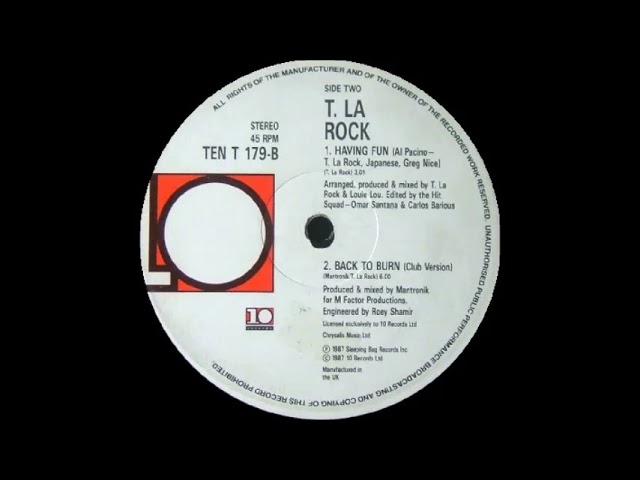 T La Rock - Having Fun (1987) auf YouTube ansehen T La Rock - Having Fun (1987) auf YouTube ansehen
