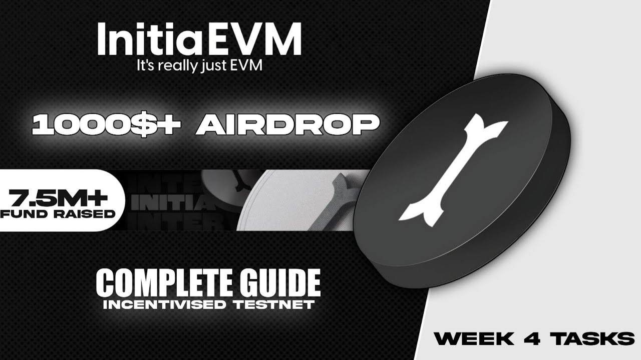 INITIA CONFIRMED AIRDROP 🎁 - FULL GUIDE ON INITIA TESTNET, INITIA 4TH WEEK TASKS