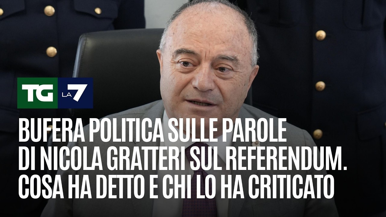 Bufera politica sulle parole di Nicola Gratteri sul referendum. Cosa ha detto e chi lo ha criticato