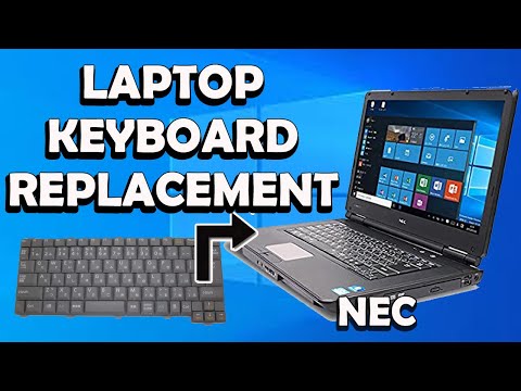 How to replace laptop keyboard  How to repair laptop keyboard  NEC Laptop keyboard replacement