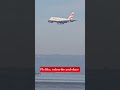 British Airways Airbus A380 landing at San Francisco International Airport