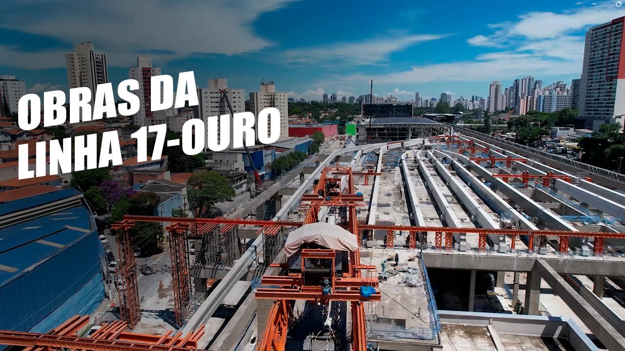 #SPdoAlto: Acompanhe o andamento das obras da Linha 17- Ouro