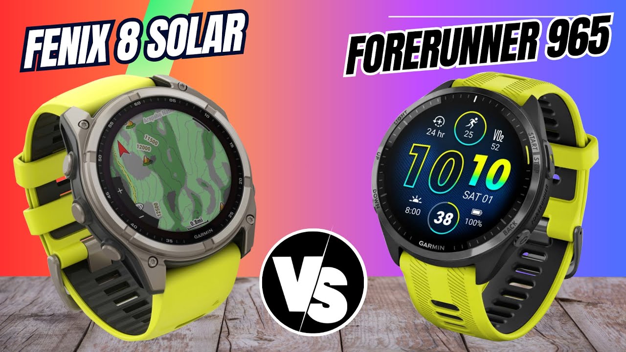 Garmin Fenix 8 Solar vs Garmin Forerunner 965 - YouTube
